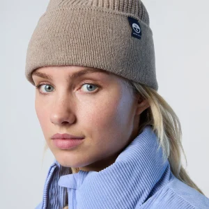 Cashmere fisherman's rib beanie