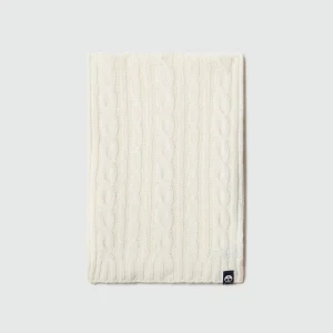 Eco cashmere cable-knit scarf