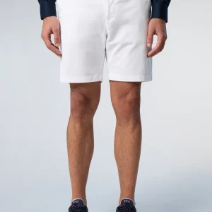Chino shorts with logo patch