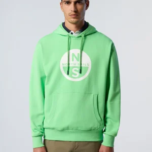 Hoodie with maxi logo print