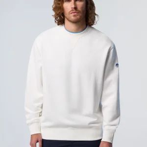 Sweatshirt with side ribbing