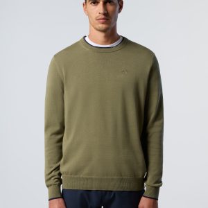 Sweater with embroidered logo