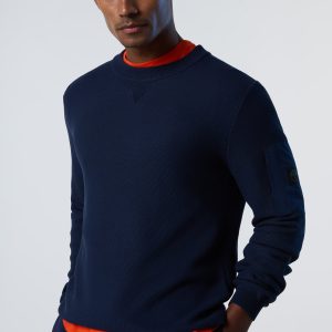 Tech honeycomb crew-neck
