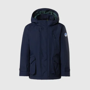 Parka with detachable hood