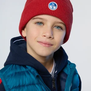 Ribbed beanie with logo