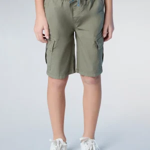 Drawstring cargo shorts
