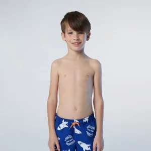 Swim shorts with magic print