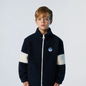 Full-zip fleece sweatshirt