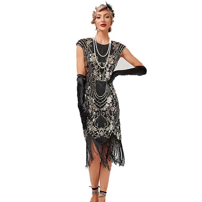 Robe Années 20 Femme Ronde – Image 2