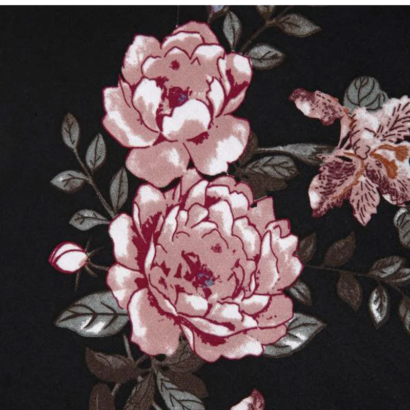 Robe Rockabilly à Fleurs Bustier Dentelle – Image 2