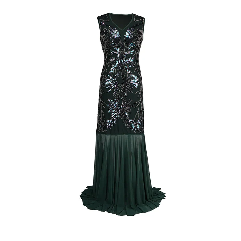 Robe Longue Années 20 à Paillettes – Image 5