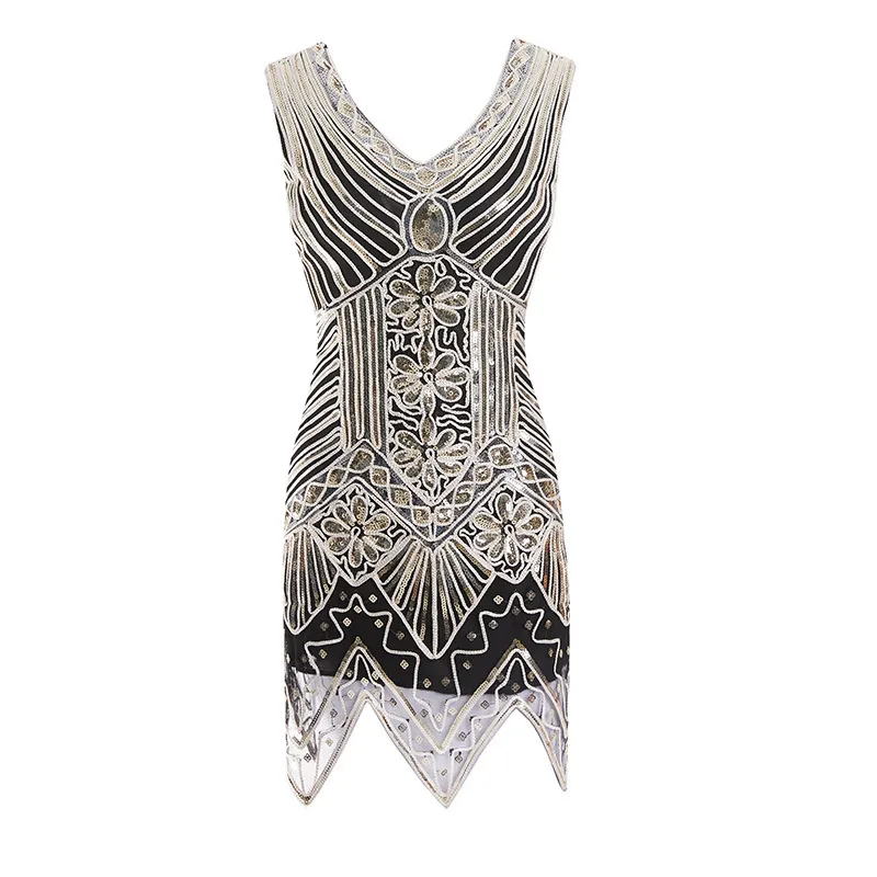 Robe Années 20 Or et Noire – Image 6