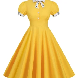 Robe Jaune Années 30