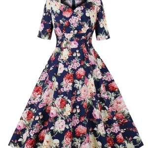 Robe Floral Rockabilly