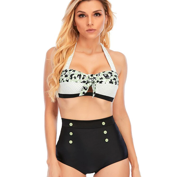 Maillot de bain Pin Up Panthère et Noir – Image 2